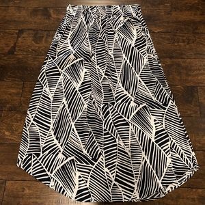 Loft Navy A-Line Skirt - Size Medium